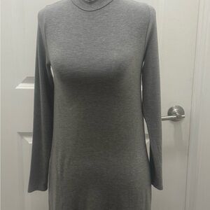 J. Crew Charcoal Long Sleeve Dress